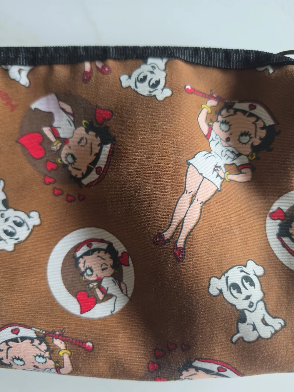 Vintage Betty Boop Nurse Cosmetic Travel Bag Pouch 2008 King Features